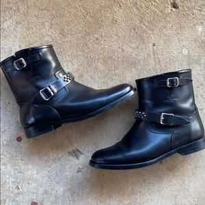 Saint Laurent Moto Boots